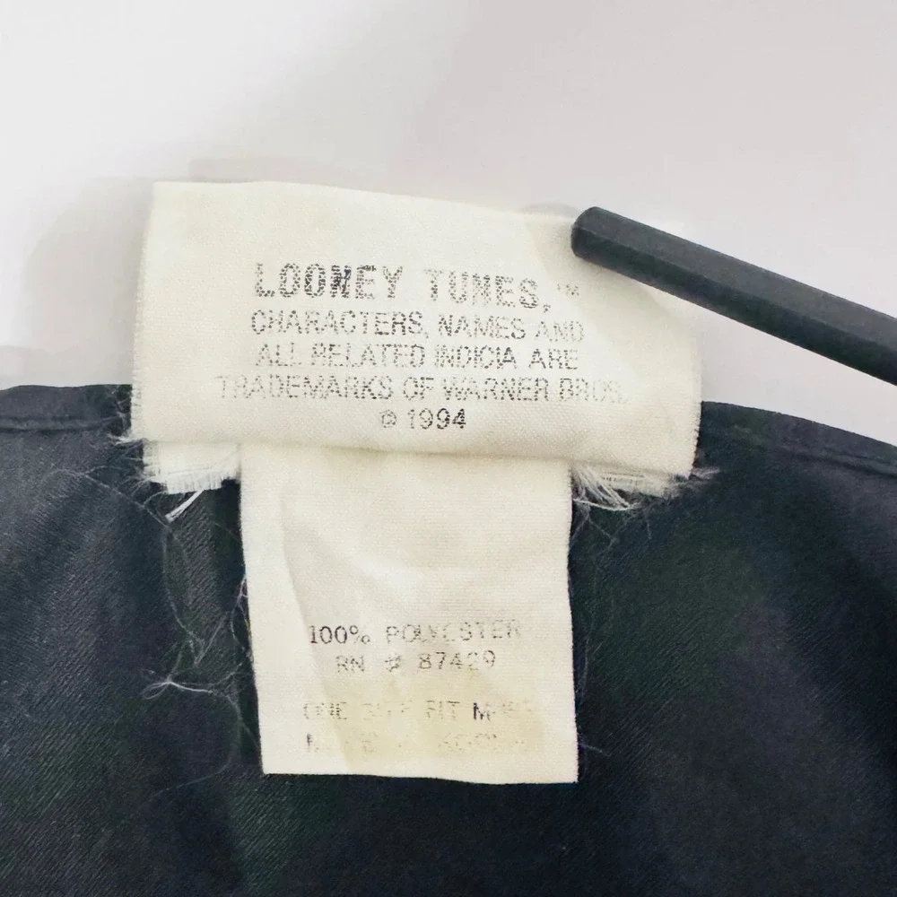 1994 Looney Tunes Unisex One Size Vest Taz‎ Bugs Bunny Tweety ABC's Numbers